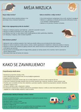 Mišja mrzilca, obvestilo NIJZ